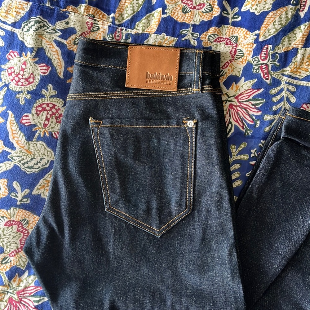 Baldwin dark wash denim jeans